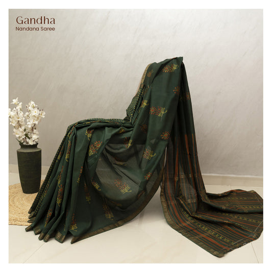 Gandha Nandana - Maheshwari Silk Saree